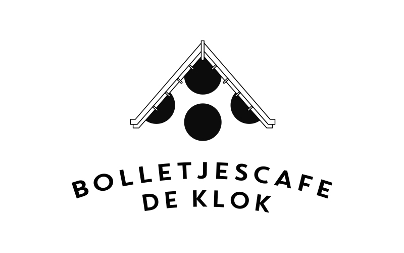 Logo Bolletjescafé de Klok klant Sjoerd van Schagen