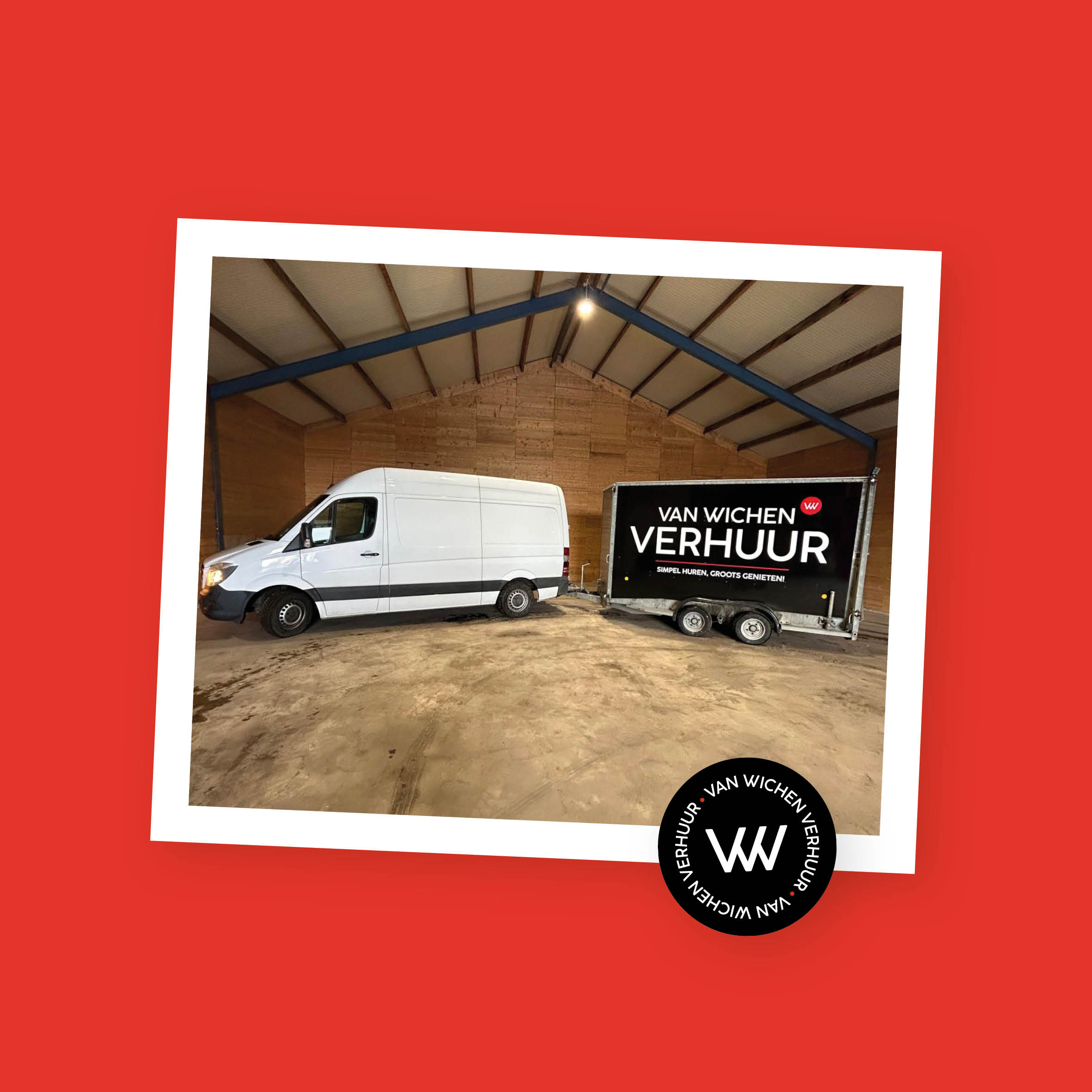 Belettering voor van Wichen Verhuur door Sjoerd van Schagen