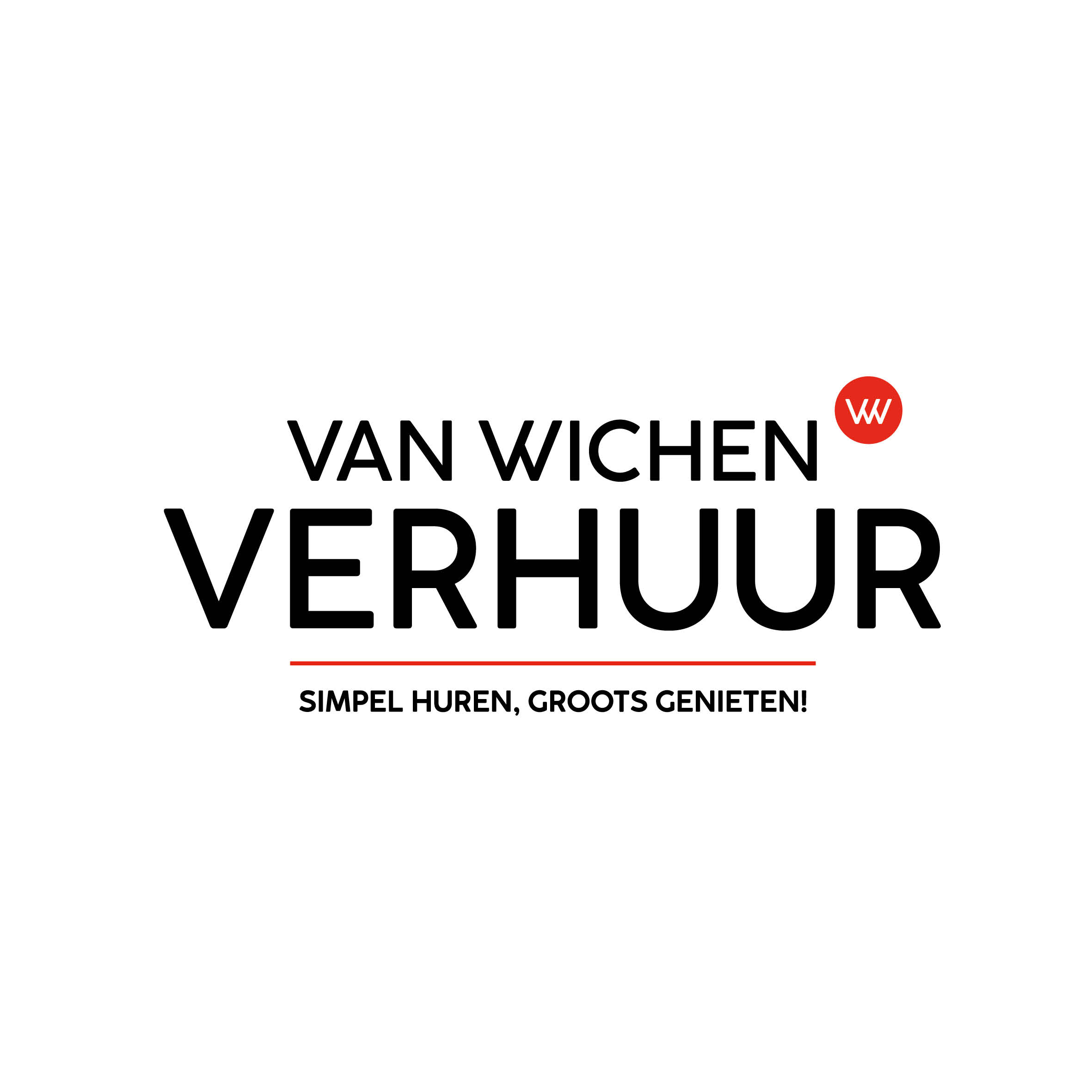 Logo voor van Wichen Verhuur door Sjoerd van Schagen